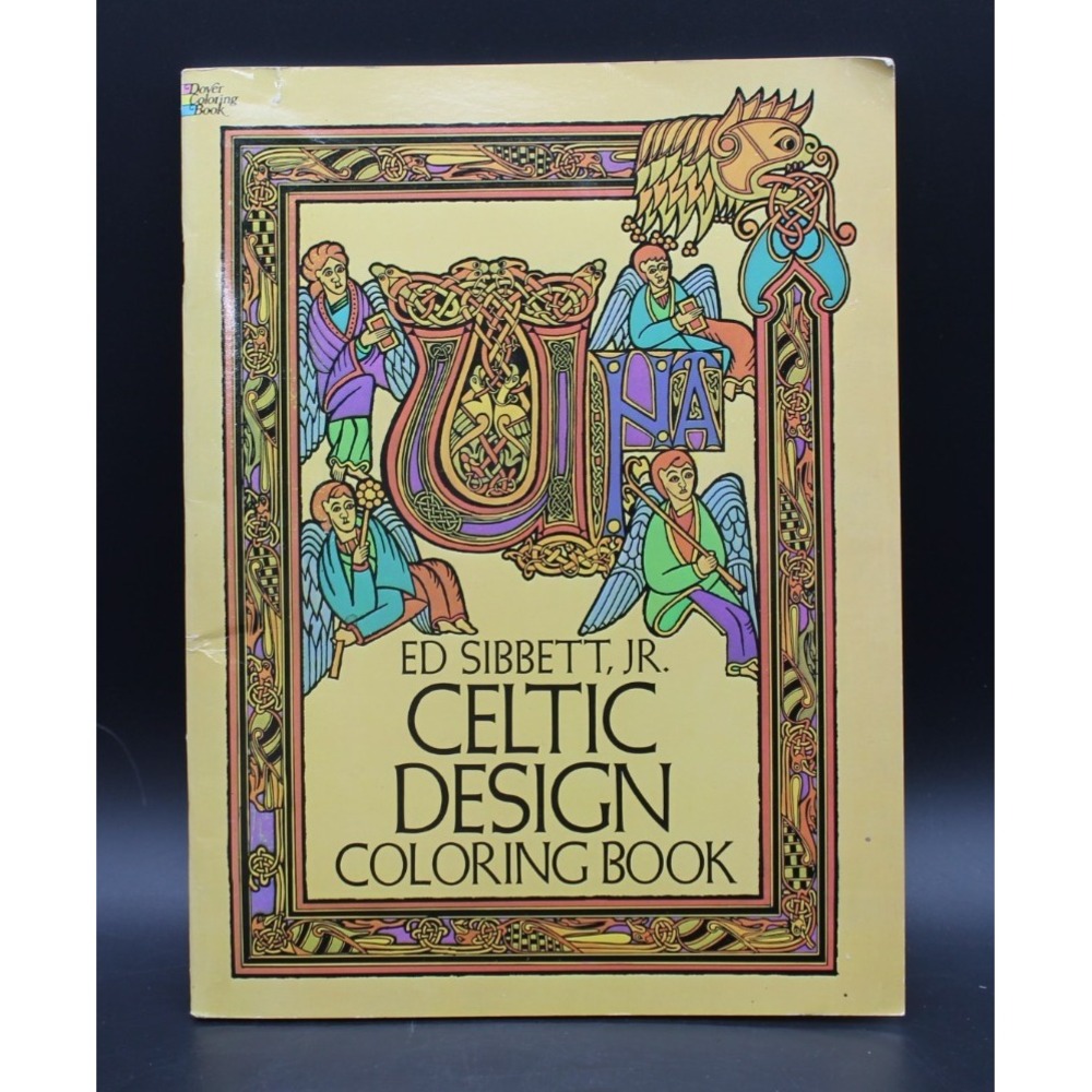 1979 Celtic Design Coloring Book Ed Sibbett Jr Dover Vintage 9780486237961